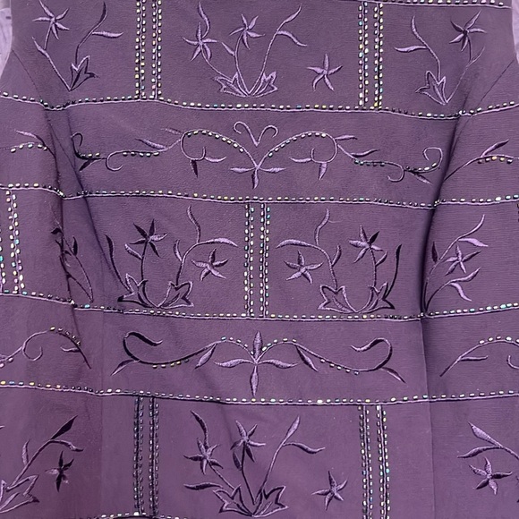 R&M Richards Glitter Embroidered Two Piece Set - Picture 3 of 12